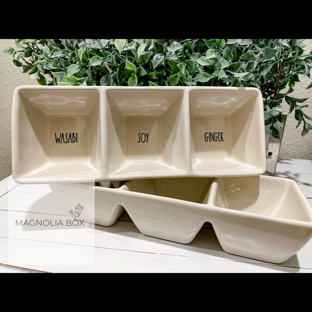 Rae Dunn Wasabi/Soy/Ginger Tray